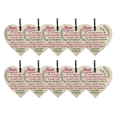 

New Mother s Day Decorations Wooden Love Pendant The Best-Gift for Mother