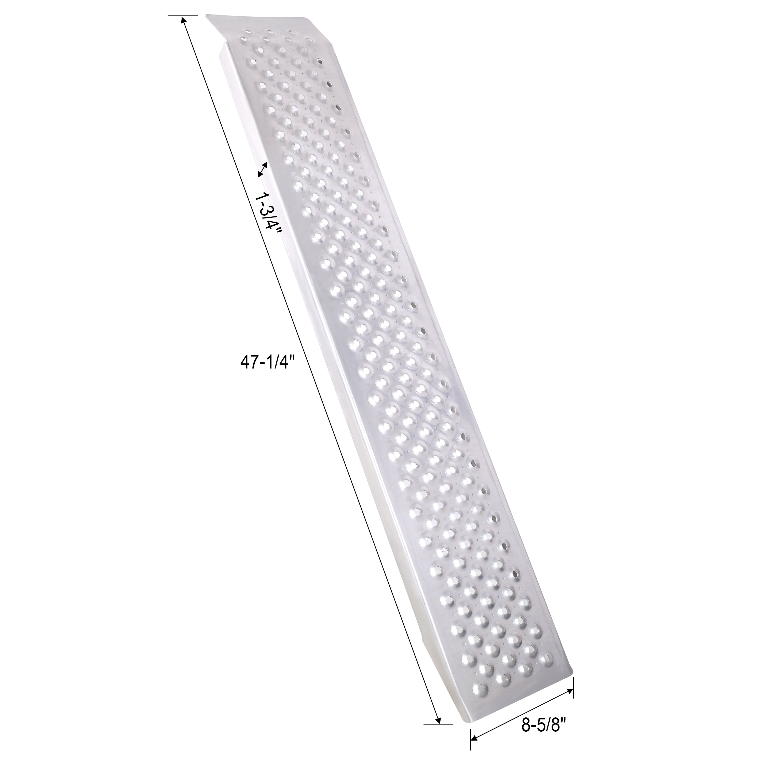 Aluminum Shed Ramp, 47"x9", 880 LBS Capacity, Anti-Slip Surface, Lightweight Design