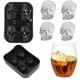 thumbnail image 4 of Bandeja De Cubitos De Hielo De Calavera, Forma De Calavera Real Multiusos 3 Piezas Bandeja De Hielo De Silicona Elástica De Fusión Lenta Con Tapa Para Oficina Para Restaurante YLSHRF Otros, 4 of 8