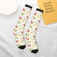 thumbnail image 4 of Daiia Sports Socks Chickens A Printed Novelty Crew Socks for Men Women Knee High Socks Cotton Socks Soft & Breathable Support Unisex Socks, 4 of 9