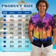 thumbnail image 7 of KUIFORTI Hawaii Matching Couple Outfits Sunset Palm Tree His and Hers Summer Outfits Short Sleeve Button Down Soft and Comfortable Fit for Outdoor Picnic Washable, 7 of 7