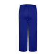 thumbnail image 6 of SYwaren Men's Casual Fashion Sweatpants Elastic Waist Drawstring Solid Color Joggers with Pockets, 6 of 8