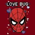 thumbnail image 2 of Men's Marvel Spider-Man Candy Heart Love Bug  Graphic Tee Cardinal X Large, 2 of 5