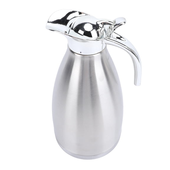 Yajisi Stainless Steel Thermal Coffee Pot Double Wall Vacuum Insulated Large Capacity European Style 1.5L, 10.24x5.91x5.91in