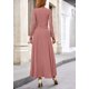 thumbnail image 2 of Conjunto de Punto de 2 Piezas PRETTYGARDEN Vestido Rosa Polvoriento Talla M, 2 of 7