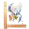 thumbnail image 2 of deer dream catcher large 8.25" temporary arm tattoo, 2 of 4