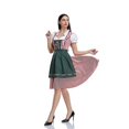thumbnail image 4 of Disfraz de cerveza alemana Oktoberfest bávaro, vestido de mujer, traje de camarera y barman, disfraz de carnaval, fiesta de Halloween, 4 of 5
