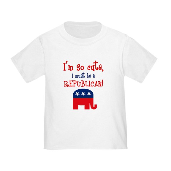 CafePress - So Cute Republican Toddler T Shirt - Cute Toddler T-Shirt, 100% Cotton