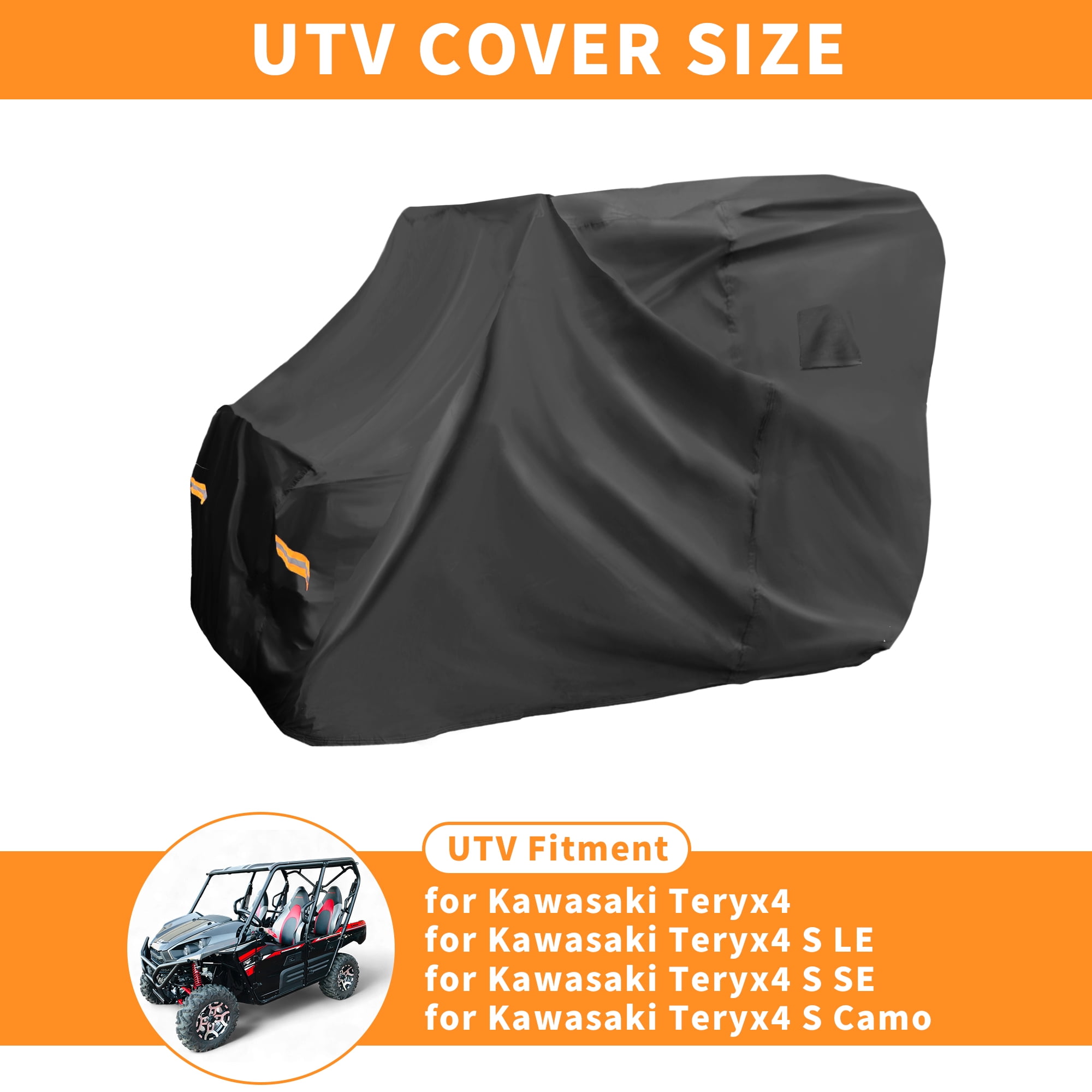 Unique Bargains Durable UTV Cover for Kawasaki Teryx4 Waterproof Outdoor Protection