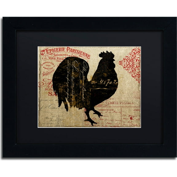 Trademark Fine Art "Paris Farms IV" Canvas Art by Color Bakery, Black Matte, Black Frame