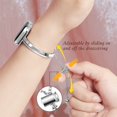 thumbnail image 2 of BANDOVA Slim Metal Jewelry Band for Apple Watch, Women's Bracelet with Sliding Clasp, Silver, 42mm/44mm/45mm/49mm, 2 of 6