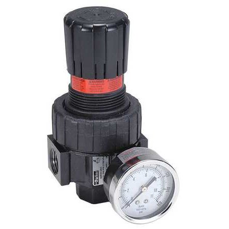 90 air flow cfm 250 PARKER Air NPT, 3/4 90 07R418AC cfm, Regulator, In.