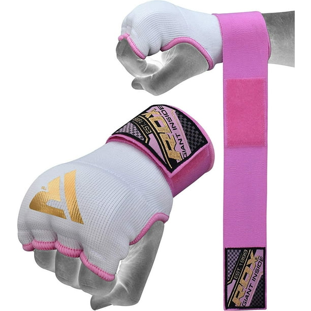 RDX Ladies Boxing Hand Wraps Inner Gloves for Punching Women Elasticated Padded Bandages Under