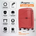 thumbnail image 2 of Maleta de Viaje Magma Life Celestial Case 10 kg Rojo con Candado TSA, 2 of 7