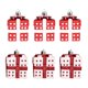 thumbnail image 1 of Adornos Navideos Pintados a Mano, Decoracin De Rbol De Cristal, Estilo Artesanal, Para Fiestas En Casa, Uso Interior Y Exterior, Detalles En Rojo Y Dorado, Decoracin Festiva Para El, Ukhbmc, 1 of 8