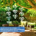 thumbnail image 4 of 3PCS Heart Bird Scare Discs Set, Double-Sided Bird Reflectors,  Extra Sparkly Wind Spinners Bird Devices, 4 of 8