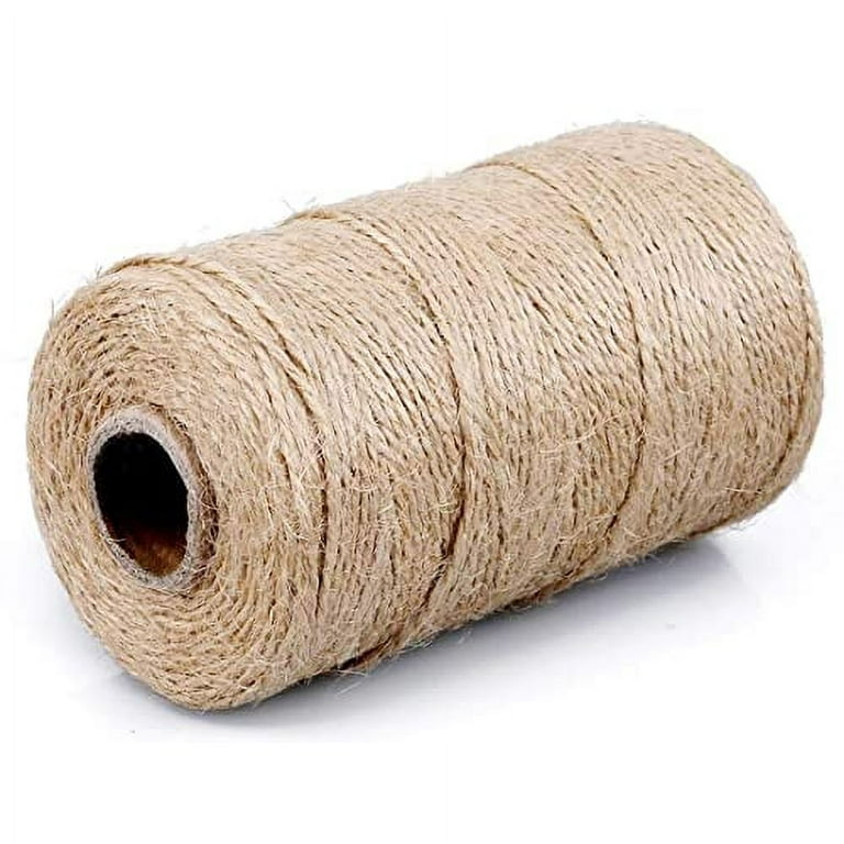 SMART&CASUAL 328Ft Jute Twine String Thin Natural Hemp Twine for