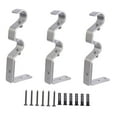 thumbnail image 5 of Zehuanyu 3 Pcs 1 Bag Adjustable Drapery Pole Bases Sturdy Iron Curtain Rod Supports, 5 of 8
