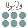 thumbnail image 1 of Drink Coasters Set, Silicone Heat Insulation Mats for Cups And Glasses, Non-Slip Base, Easy to Clean And Store, Ideal for Home And Restaurant Use, 6 Coasters + 1 Holder, 1 of 9