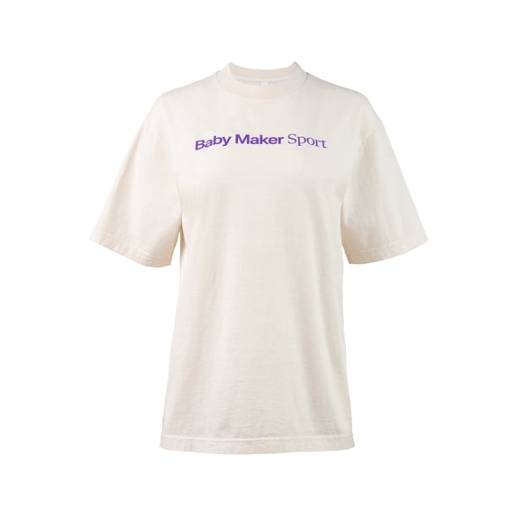 Baby Maker Sport Tee Creme Small