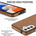thumbnail image 4 of Dteck for Samsung Galaxy A54 5G Case, Slim Skin-Friendly PU Leather with Anti-Scratch Microfiber Lining Protective Back Cover,Brown, 4 of 8