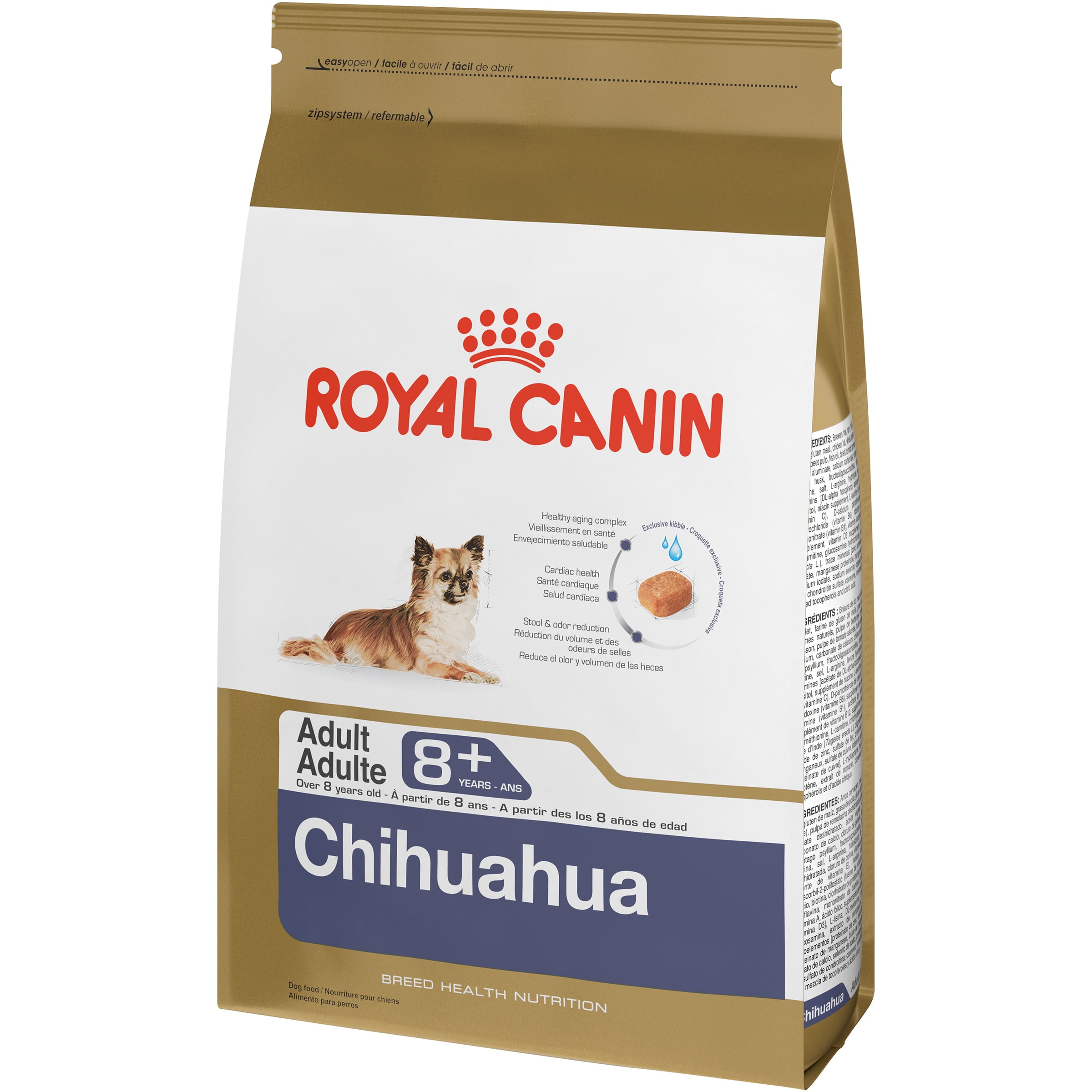Royal Canin Breed Health Nutrition Chihuahua Adult 8+ Years Dog Food 2.5 lb. Bag