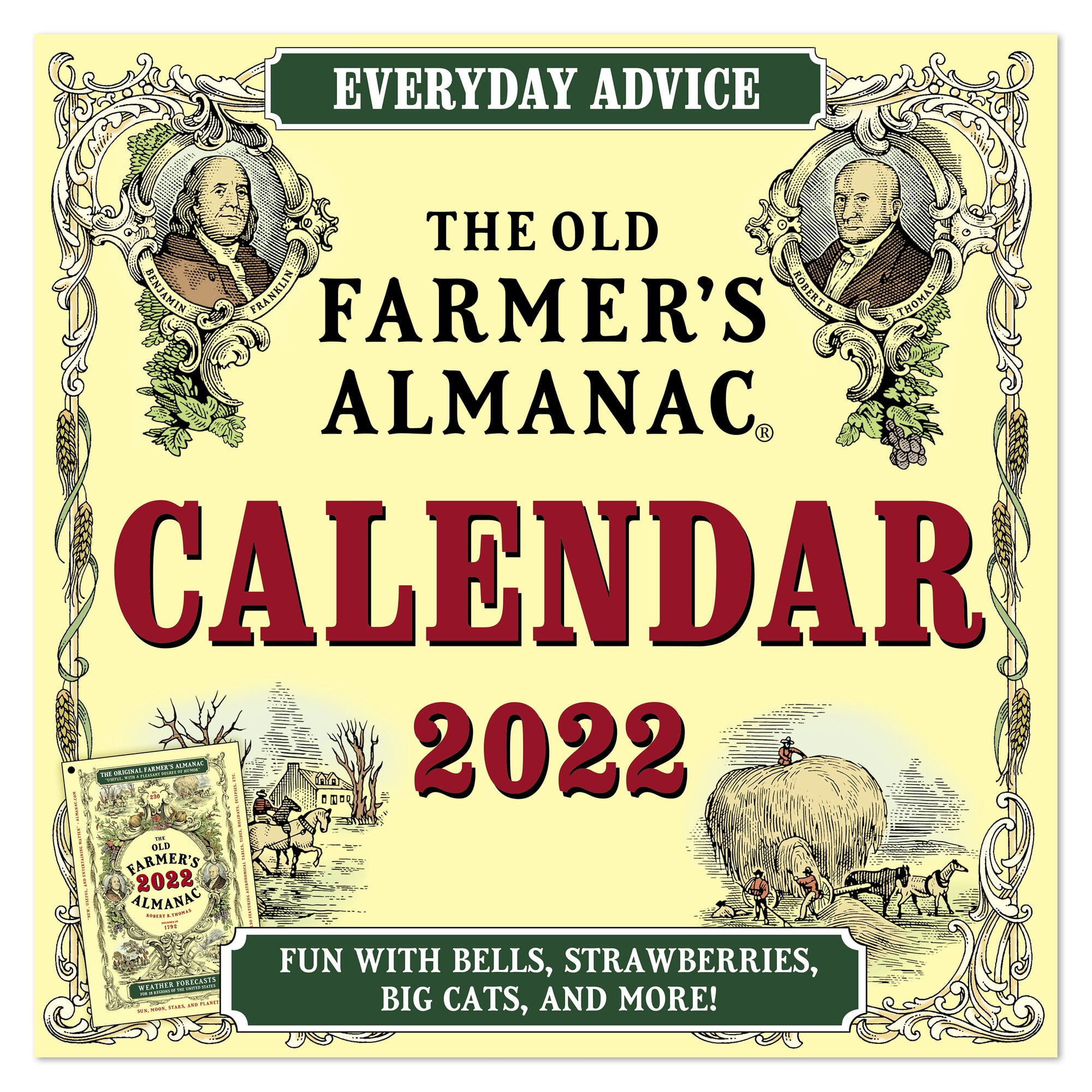 The Old Farmers Almanac 2022 Monthly Wall Calendar 12 x 12 - Wall Calendars  - Walmart.com