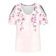 thumbnail image 4 of Soki Blouses à Épaules Dénudées pour Femmes en Liquidation Manches Courtes Col en V Tops à la Mode, 4 of 6