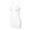 White, variant on Attraco Women Long Camisole Shelf Bra Spaghetti Straps Tank Top Undershirt