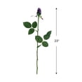 thumbnail image 5 of Allstate Long Stem Single Rose Bud Artificial Floral Spray - 23" - Deep Purple, 5 of 8