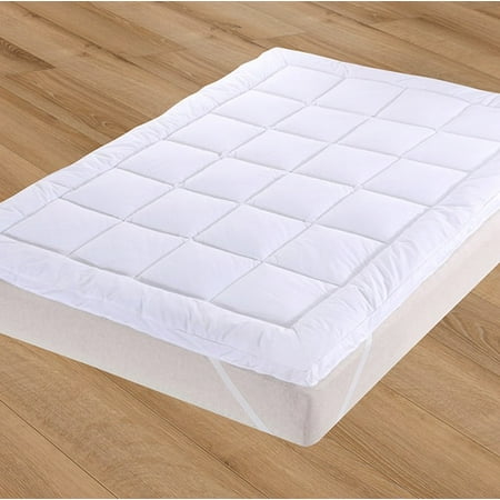 mattress overfilled topper plush alternative down inch walmart