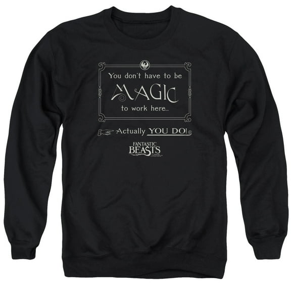 Fantastic Beasts - Magic To Work Here - Crewneck Sweatshirt - Large
