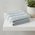 thumbnail image 6 of Unique Bargains 6 Pack Cotton Striped Cloths Blue Green Yellow 14" x 14", 6 of 7