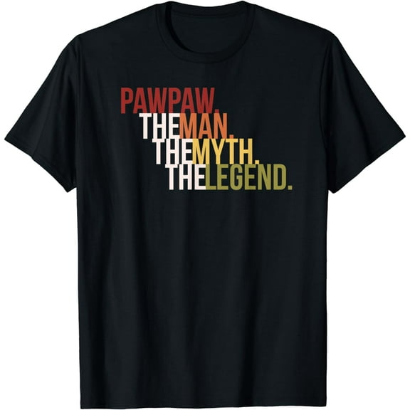 Mens Pawpaw The Man The Myth The Legend Vintage Birthday Gift T-Shirt