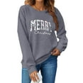 thumbnail image 3 of Neewe Women's Oversized Sweatshirt Christmas Crewneck Long Sleeve Casual Loose Pullover Tops, 3 of 4