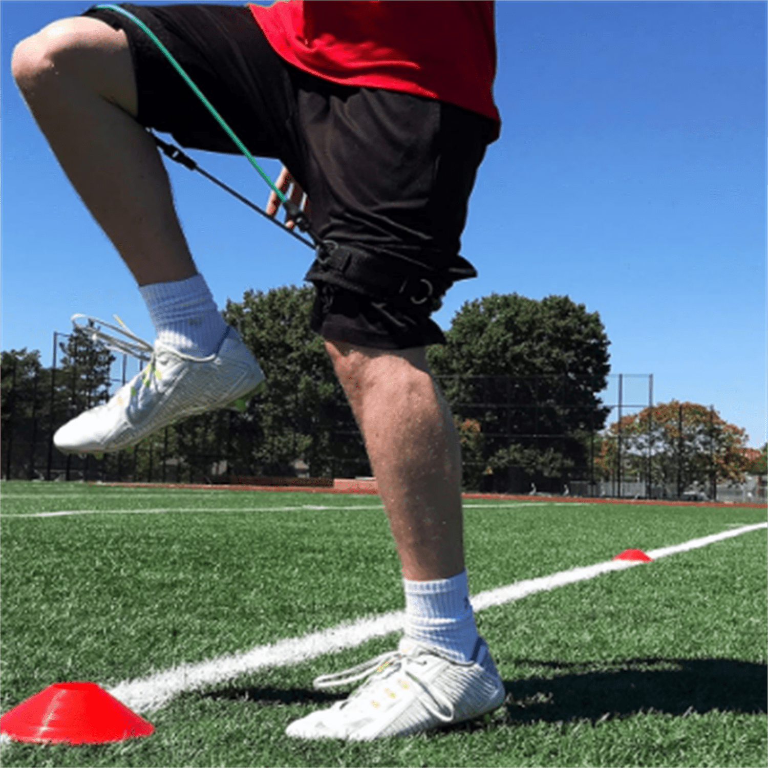 Speed and Strength Leg Resistance Bands | Includes Speed 101 and Agility FX Digital Training Programs - Sizes for Youth, Intermediate, and Advanced Athletes