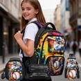 thumbnail image 2 of Yspwyqan Baseball Batter Splash 4Pcs Backpack Set with Lunch Box Pencil Case Water Bottle, 17 Inch Multi-Pocket Lightweight Boys Backpack Set for Elementary Middle School, 2 of 7