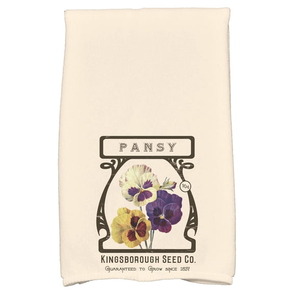 Simply Daisy 18" x 30" Pansy Floral Print Hand Towel
