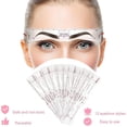 thumbnail image 4 of Plantillas para cejas, 12 estilos, plantilla reutilizable para dar forma a las cejas con correa para la cabeza y maquinilla de afeitar para cejas para mujeres, 4 of 5