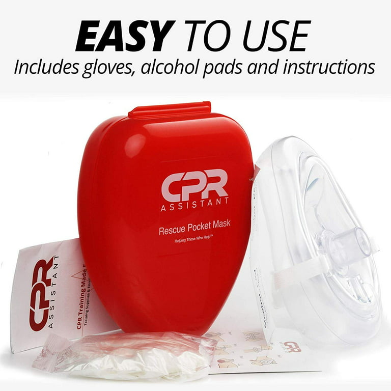 CPR Rescue Mask, Pocket Resuscitator with One Way Valve, Scissors, Tou –  ASA TECHMED