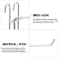 thumbnail image 3 of 10 Pcs Grid Pegboard Hooks Slatwall Iron Hooks Universal Slat Board Hooks, 3 of 7