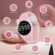 thumbnail image 3 of Reloj para niños, reloj de oído pequeño para niñas, rastreador de ejercicios digital con alarma/cronógrafo/resistente al agua, regalos para niñas de 5 a 15 años, rosa y blanco, 3 of 5