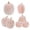 Pink, variant on THOPBPRK Faux Pumpkins Artificial Pumpkins Decorative Pumpkins Glitter Festive Ornaments Tabletop Centerpiece for Thanksgiving Halloween Autumn Party Home Mantel Display , Black