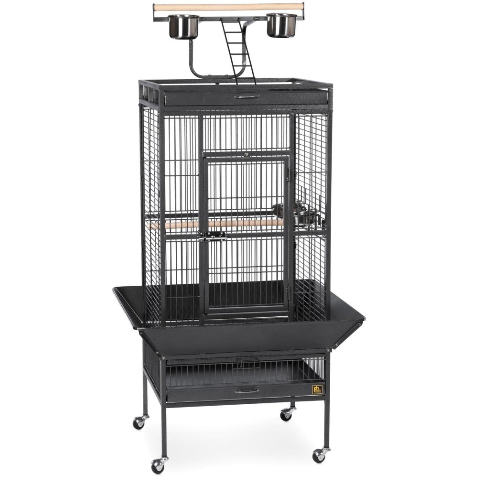 Prevue Wrought Iron Parrot Cage, Black