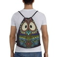 thumbnail image 2 of Easygdp Boho Owl Drawstring Backpack, Beach Sackpack, Travel Sackpack Lightweight for Sports, Gym, Travel, Swimming -, 2 of 9