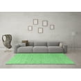 thumbnail image 3 of Ahgly Company Indoor Rectangle Solid Emerald Green Modern Area Rugs, 5' x 8', 3 of 4