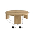 thumbnail image 3 of Best Master Furniture Bristol Kepler Driftwood Round Coffee Table, 3 of 4