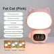thumbnail image 2 of Nocturna LED Dibujos Animados Gato Lámpara Reloj 3 Temperatura Color Conejo Kawaii, 2 of 9