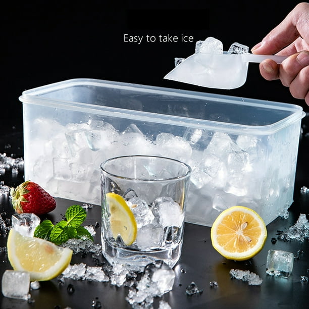 Moules à Glaçons En Silicone Avec Couvercle – 2 Bacs 24 Glaçons, Sans BPA, Pour Cocktails, Jus, Lait