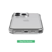 onn Protective Gel Phone Case for iPhone 16 Pro Max - Clear